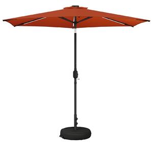 Parasol ogrodowy z LED-owymi lampkami 270 x 270 cm Poliester