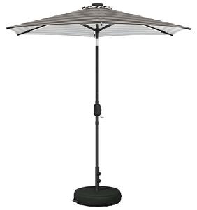 Parasol ogrodowy z oświetleniem LED i podstawą 230 x 230 cm