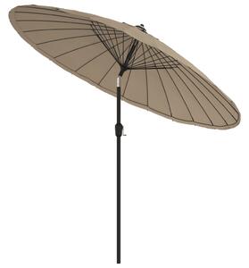 Parasol ogrodowy na słupku aluminiowym, 270 cm, taupe