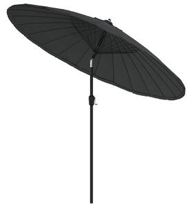 Parasol ogrodowy na słupku aluminiowym, 270 cm, antracytowy
