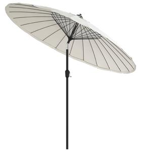 Parasol ogrodowy na słupku aluminiowym, 270 cm, piaskowy