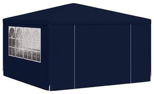Namiot imprezowy ze ściankami, 4x4 m, niebieski, 90 g/m²