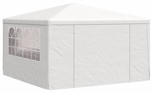 Namiot imprezowy ze ściankami, 4x4 m, biały, 90 g/m²