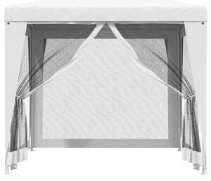 Namiot imprezowy z 4 siatkowymi ściankami, 2,5x2,5 m, biały