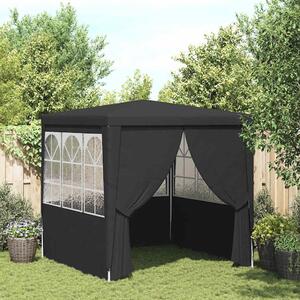 Namiot imprezowy ze ściankami, 2x2 m, antracyt, 90 g/m²