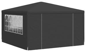 Namiot imprezowy ze ściankami, 4x4 m, antracytowy, 90 g/m²