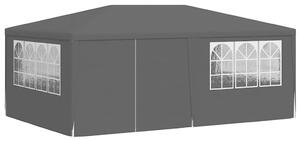 Namiot imprezowy ze ściankami, 4x6 m, antracytowy, 90 g/m²