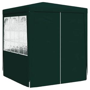 Namiot imprezowy ze ściankami, 2x2 m, zielony, 90 g/m²
