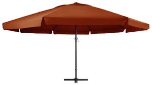 Parasol ogrodowy na aluminiowym słupku, 600 cm, terakota
