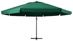 Parasol ogrodowy na aluminiowym słupku, 600 cm, zielony