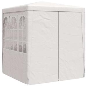 Namiot imprezowy ze ściankami, 2,5x2,5 m, biały, 90 g/m²