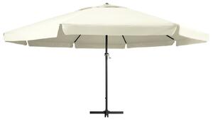 Parasol ogrodowy na aluminiowym słupku, 600 cm, piaskowy