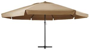 Parasol ogrodowy na aluminiowym słupku, 600 cm, taupe