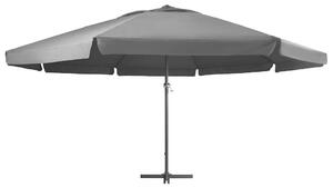 Parasol ogrodowy na aluminiowym słupku, 600 cm, antracytowy