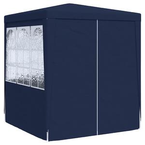 Namiot imprezowy ze ściankami, 2x2 m, niebieski, 90 g/m²