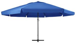 Parasol ogrodowy na aluminiowym słupku, 500 cm, niebieski