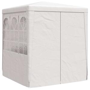 Namiot imprezowy ze ściankami, 2x2 m, biały, 90 g/m²