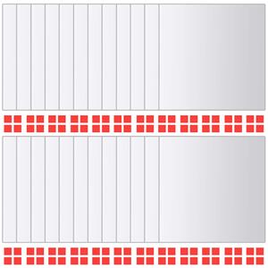 Płytki lustrzane, 48 szt., kwadratowe, szklane