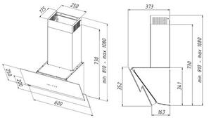 Okap AKPO WK-9 Lumino Czarny 71dB Klasa B