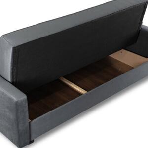 Sofa Kanapa RozkÅadana z FunkcjÄ Spania Wersalka Dwuosobowa Szara ALUNA