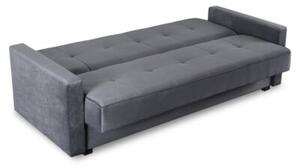 Sofa Kanapa RozkÅadana z FunkcjÄ Spania Wersalka Dwuosobowa Szara ALUNA