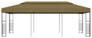 Altana ogrodowa, 6 x 3 x 2,7 m, taupe, 180 g/m²