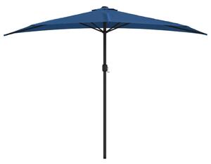 Półparasol balkonowy, aluminium, niebieski, 300x155x223 cm