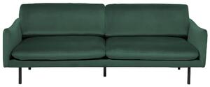 Sofa welurowa 3-osobowa kanapa w stylu glamour zielona Vinterbro Beliani