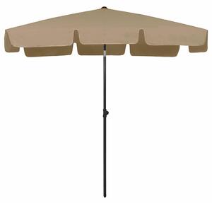 Parasol plażowy, taupe, 200x125 cm