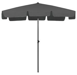 Parasol plażowy, antracytowy, 200x125 cm