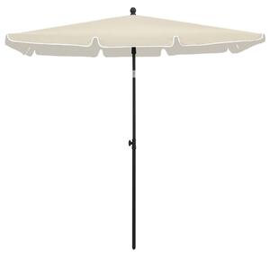 Parasol ogrodowy na słupku, 210x140 cm, piaskowy