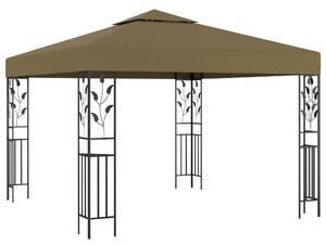 Altana ze sznurem lampek LED, 3x3 m, kolor taupe