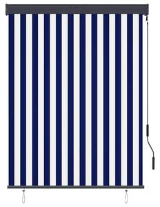 Roleta zewnętrzna, 120x250 cm, niebiesko-biała