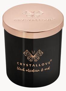 Świeca sojowa z obsydianem (Oud Crystallove)