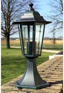 Lampy ogrodowe, 2 szt., ciemnozielone/czarne, aluminium