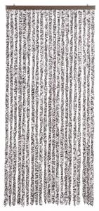 Zasłona przeciwko owadom, brązowo-beżowa, 90x200 cm, szenil