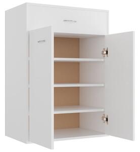 Szafka na buty, biała, 60x35x84 cm, materiał drewnopochodny