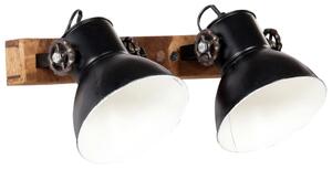 Industrialna lampa ścienna, czarna, 45x25 cm, E27