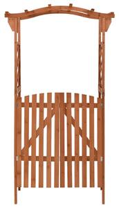 Pergola z furtką, 116x40x204 cm, lite drewno jodłowe