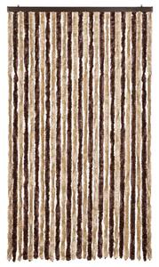 Zasłona przeciwko owadom, beż i jasny brąz, 118x220 cm, szenil