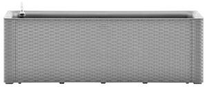 Podwyższona donica z systemem podlewania, szara, 100x43x33 cm