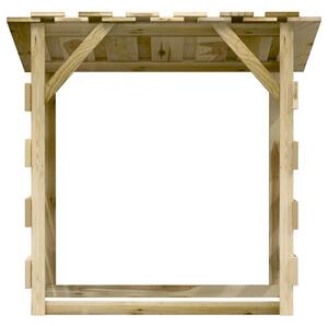 Pergola ogrodowa z daszkiem, 100x90x100 cm, drewno sosnowe
