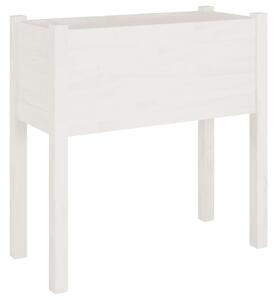 Donice ogrodowe, 2 szt., białe, 70x31x70 cm, drewno sosnowe