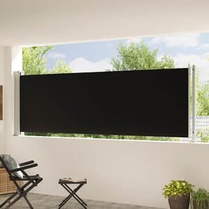 Wysuwana markiza boczna na taras, 117 x 600 cm, czarna