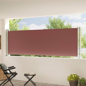 Wysuwana markiza boczna na taras, 117 x 600 cm, brązowa