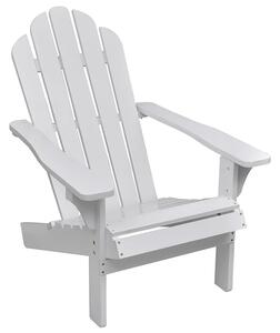 Białe drewniane krzesło ogrodowe - Calan
