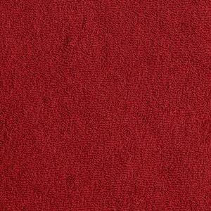 Prześcieradło EUROFIRANY Design 91 Frotte 180 x 200 cm Czerwony