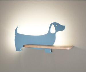 Kinkiet DOG niebieski LED 1x5W 250lm wym:18,5x36,5x12cm IP20 Candellux