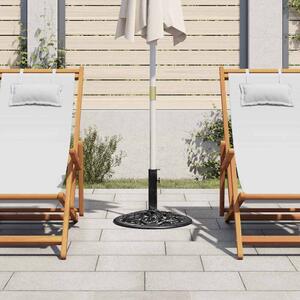 Podstawa pod parasol, czarna, 48x48x33 cm, żeliwo