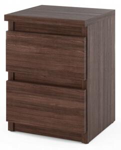 Szafka Nocna STIVMEBLE 2 Szuflady 30x30x40 cm DÄ b Wenge